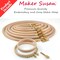 12" Wood Embroidery Hoop, Round Beechwood Cross Stitch Hoop with Adjustment Brass Screw, Cross Stitch Hoops and Frames, Suitable for Embroidery, Craft Sewing